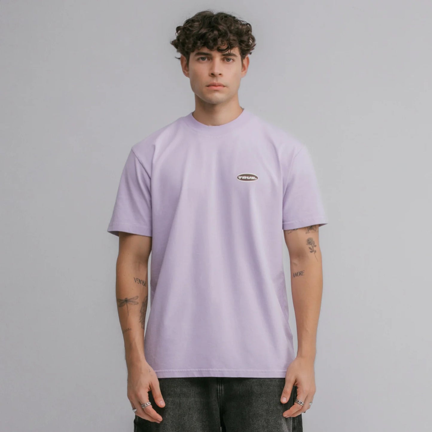 MOONLIGHT REGULAR T-SHIRT LILAC - FRONT OF
