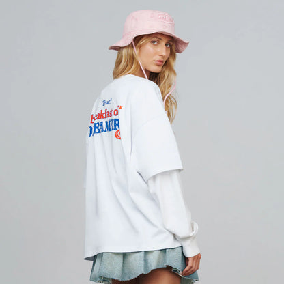 MY CEREAL BOXY TEE WHITE - FRONT OF