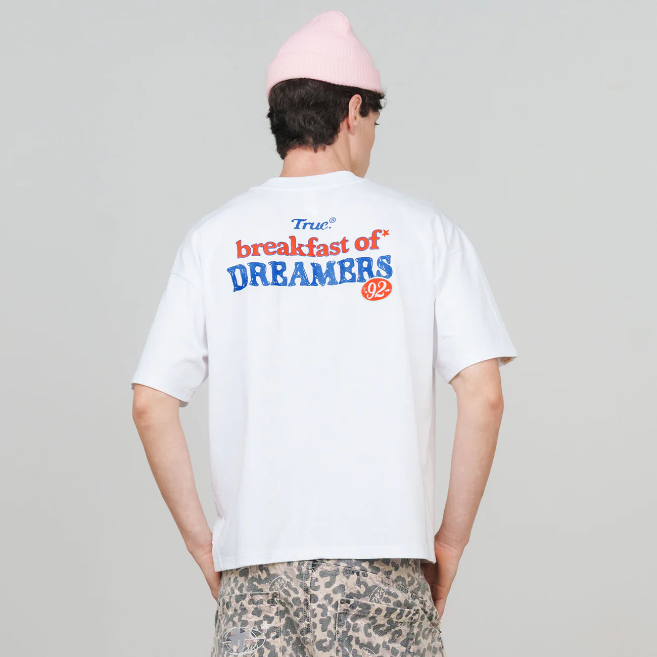 MY CEREAL BOXY TEE WHITE - FRONT OF