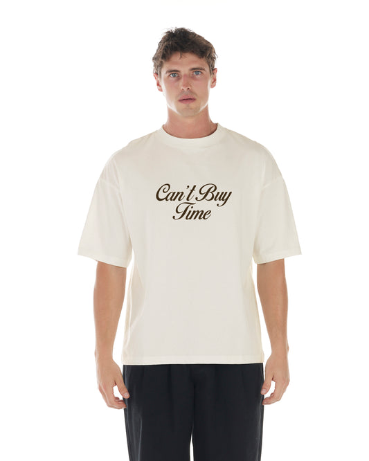 EMERSON T-SHIRT NATURAL - FRONT OF.