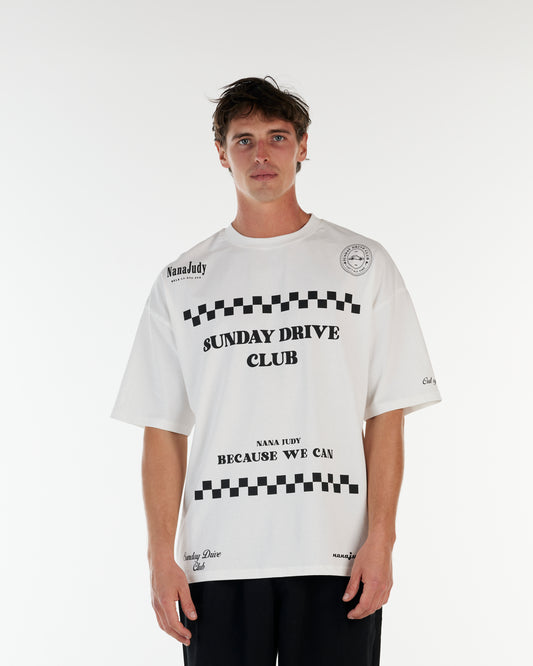 HARVEY T-SHIRT OFF WHITE - FRONT OF.