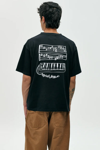 CAMISETA KEYBOARD BLACK - FRONT OF