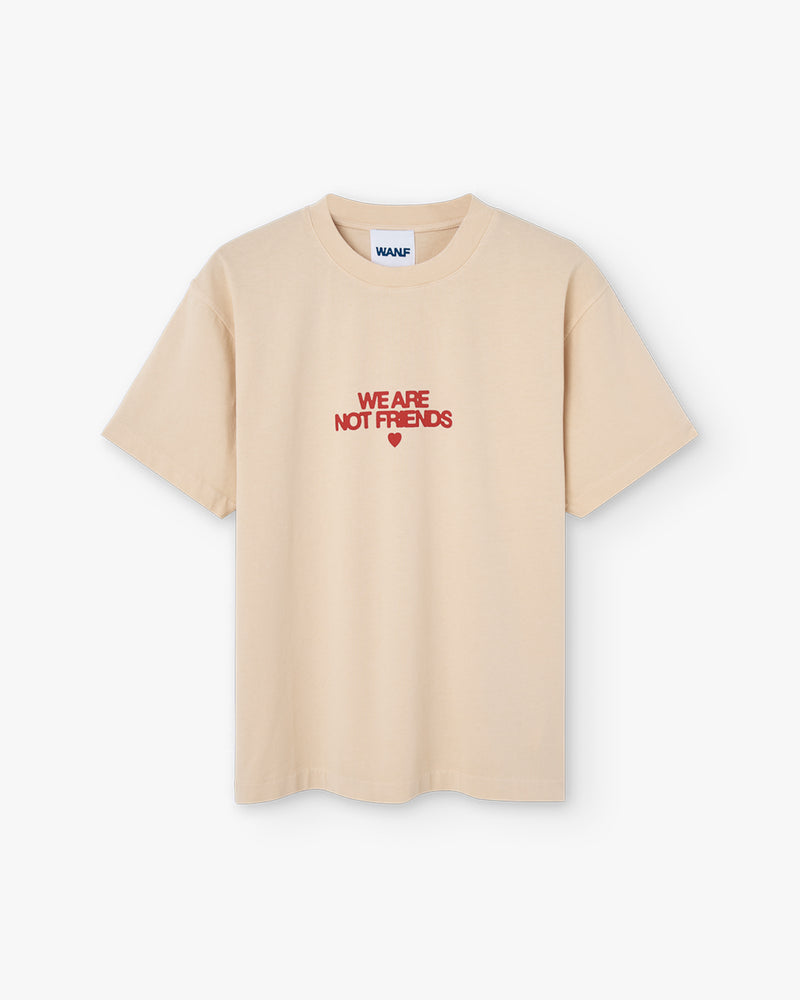 OFF BOLD LOVE T-SHIRT CREAM - FRONT OF