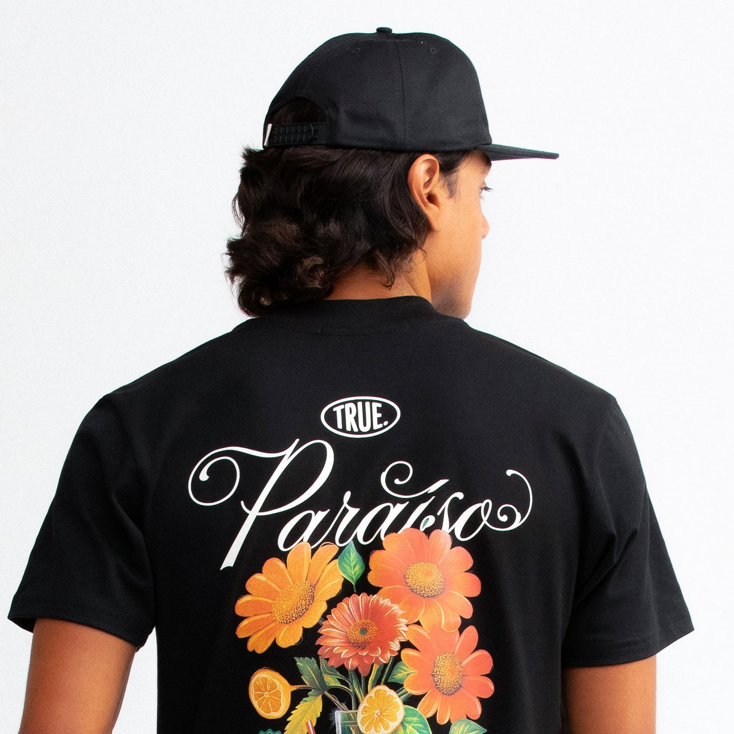 PARAISO GORRA GOLFER BLACK - FRONT OF