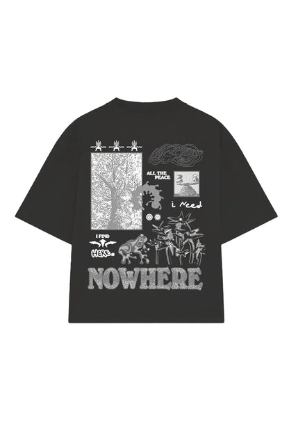 CAMISETA ALL THE PEACE I NEED BLACK - FRONT OF