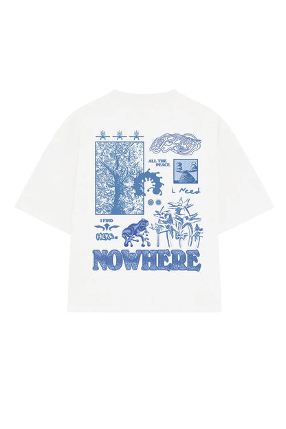 CAMISETA ALL THE PEACE I NEED BLUE - FRONT OF