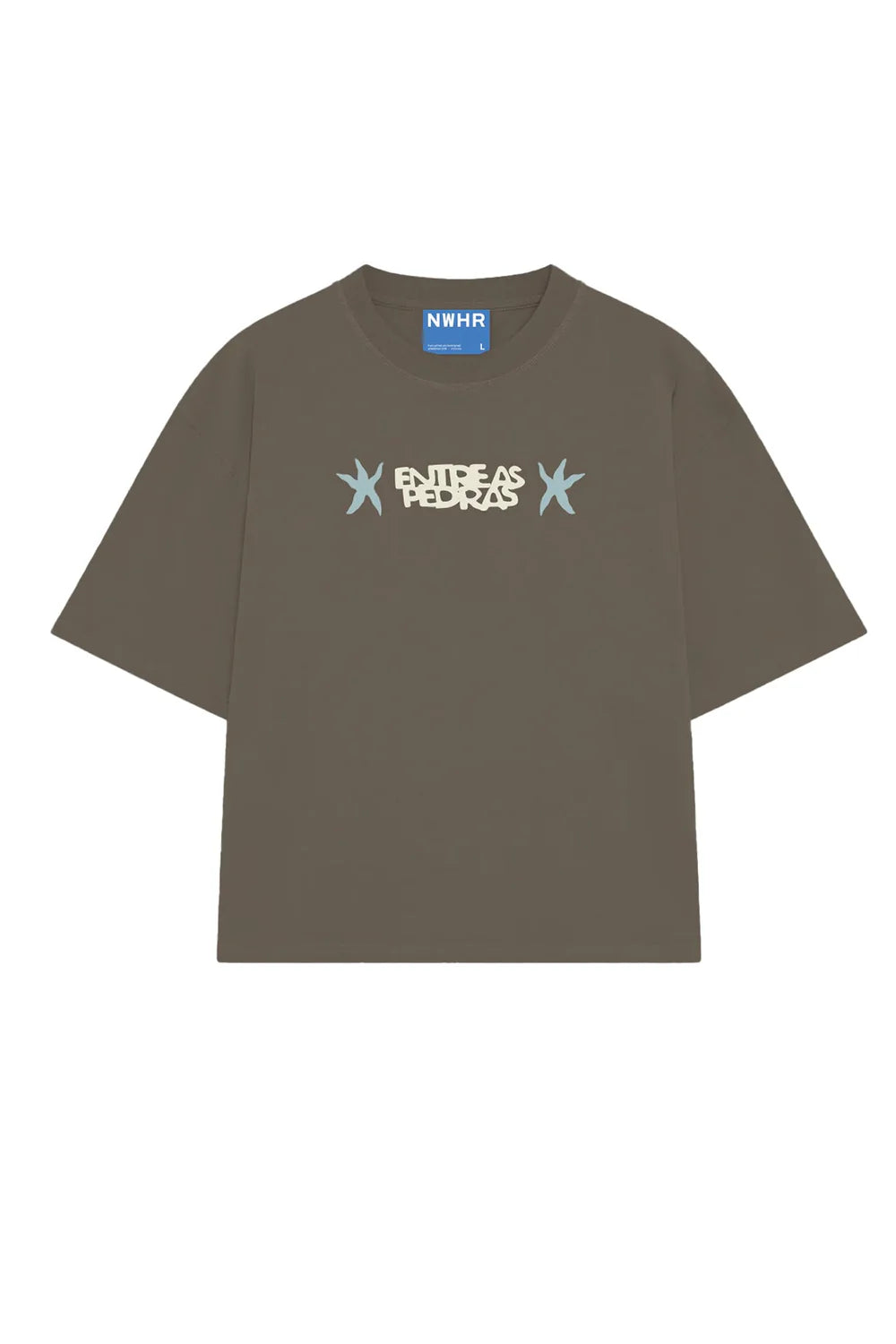 CAMISETA ENTRE AS PEDRAS BROWN - FRONT OF