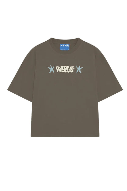CAMISETA ENTRE AS PEDRAS BROWN - FRONT OF
