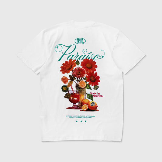 PARAISO REGULAR T-SHIRT WHITE - FRONT OF