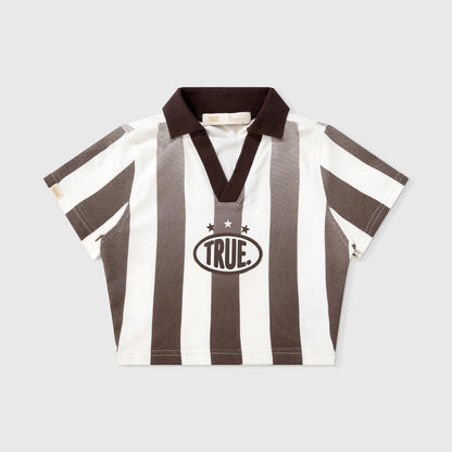 PARAISO SOCCER SLIM T-SHIRT BROWN - FRONT OF