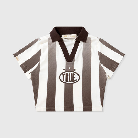 PARAISO SOCCER SLIM T-SHIRT BROWN - FRONT OF