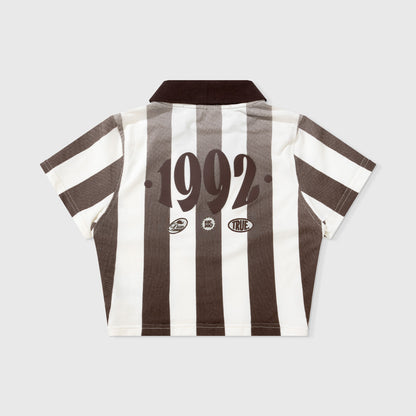 PARAISO SOCCER SLIM T-SHIRT BROWN - FRONT OF