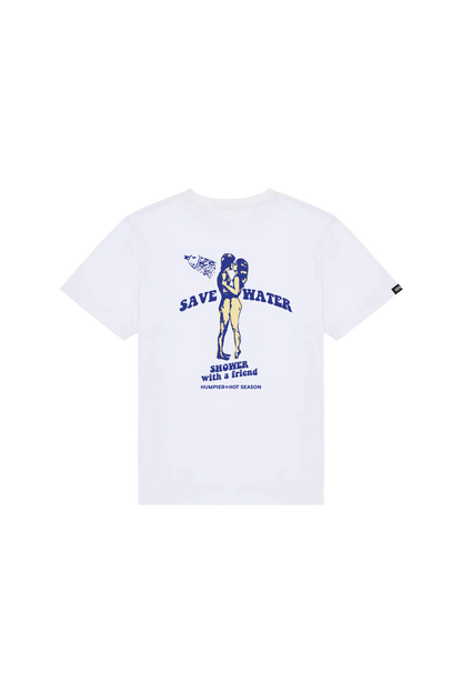SAVE WATER T-SHIRT WHITE - FRONT OF