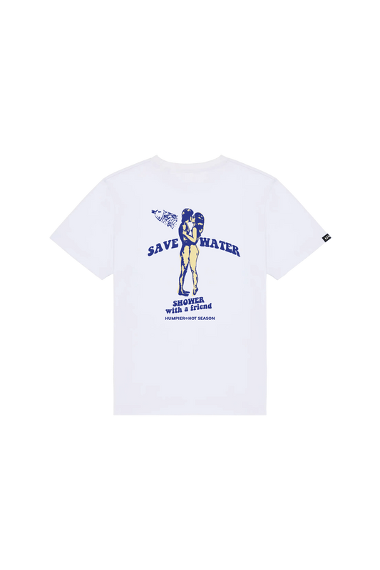 SAVE WATER T-SHIRT WHITE - FRONT OF