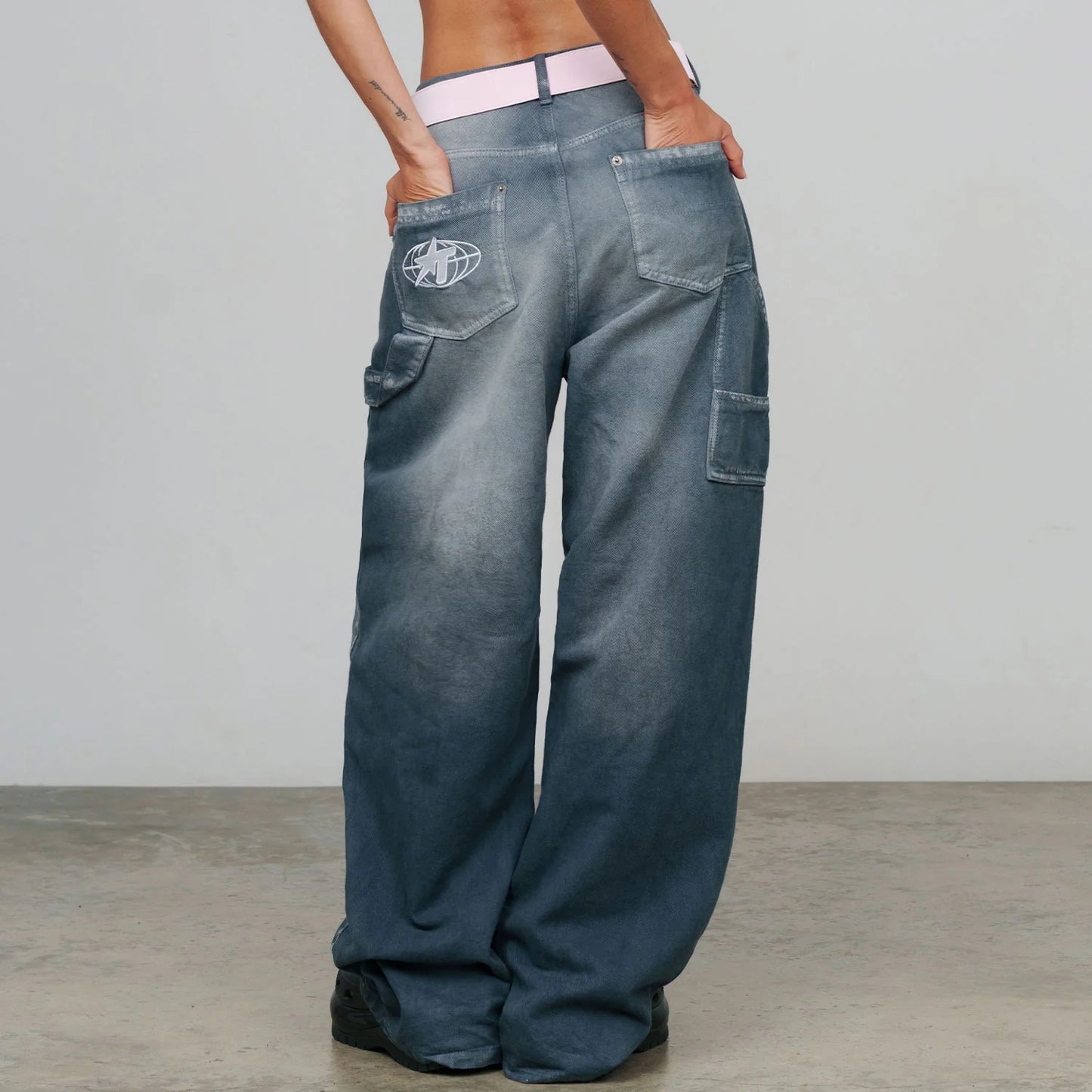 RACING CARPENTER JEANS GRAY - FRONT OF