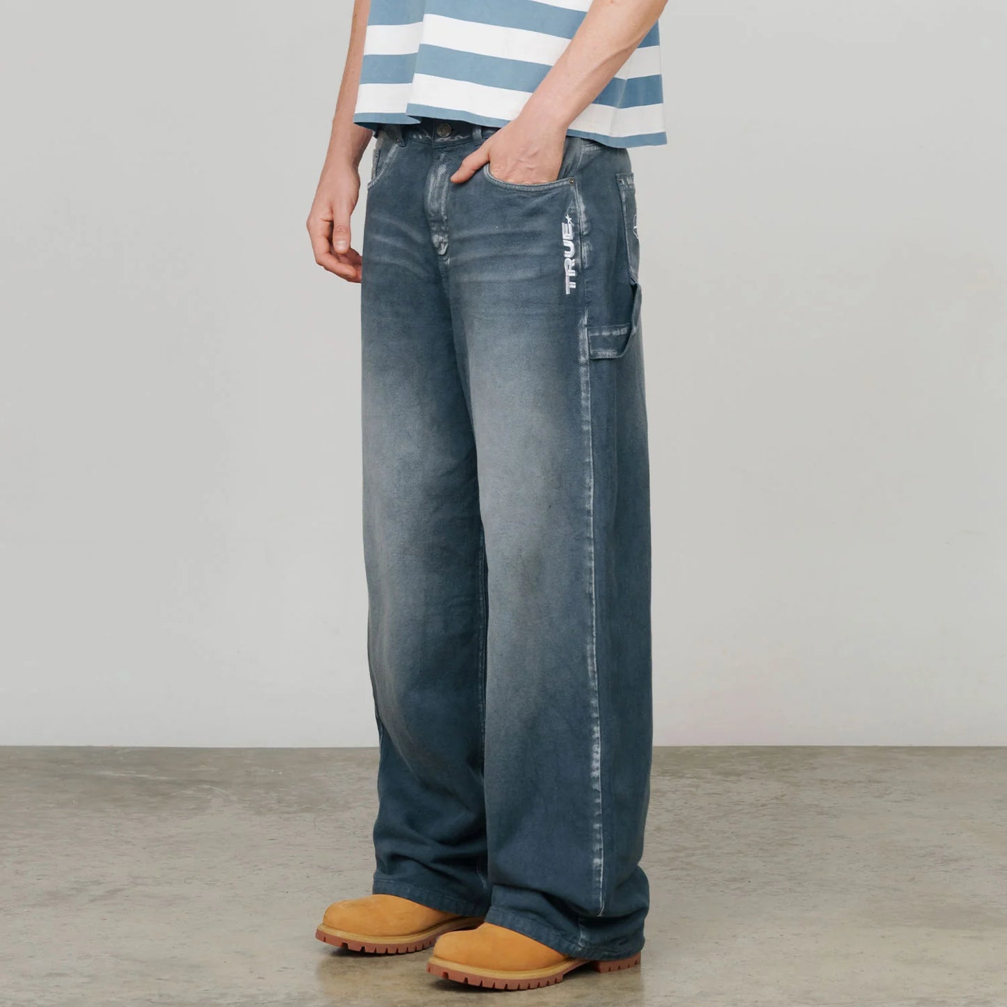 RACING CARPENTER JEANS GRAY - FRONT OF