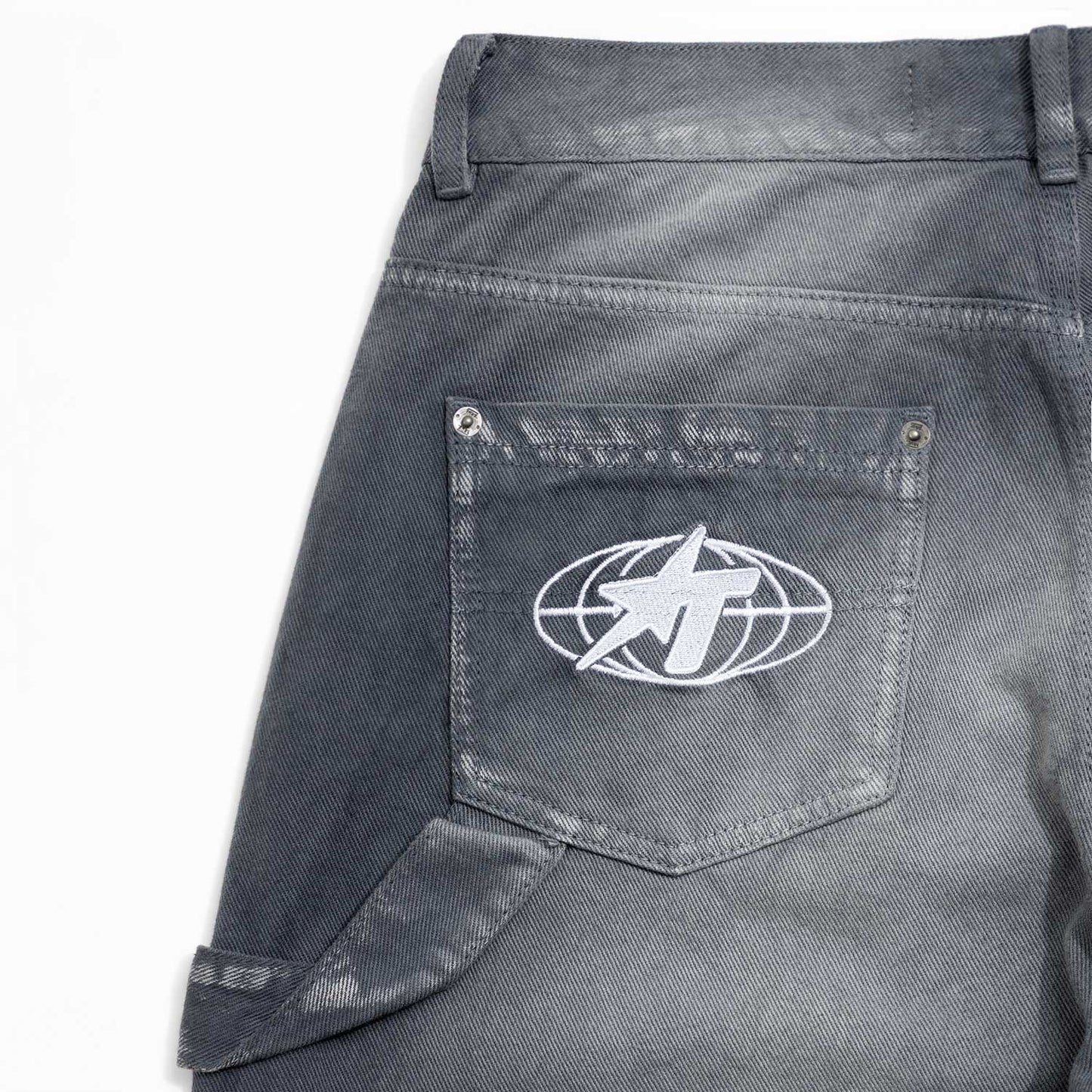 RACING CARPENTER JEANS GRAY - FRONT OF