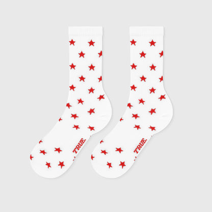CALCETINES RED STARS WHITE - FRONT OF