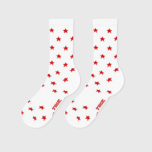 CALCETINES RED STARS WHITE - FRONT OF