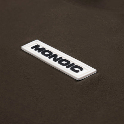BASIC OVERSIZED T-SHIRT BROWN - FRONT OF