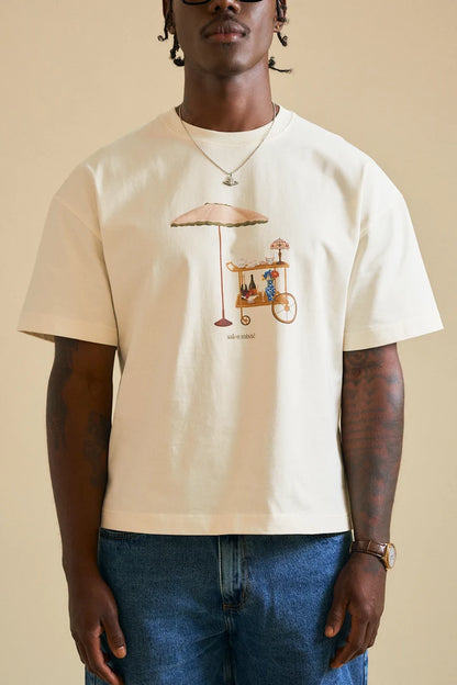 CAMISETA BOXY CARRITO EL MENAJE - FRONT OF
