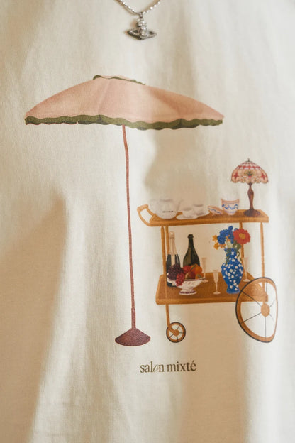 CAMISETA BOXY CARRITO EL MENAJE - FRONT OF