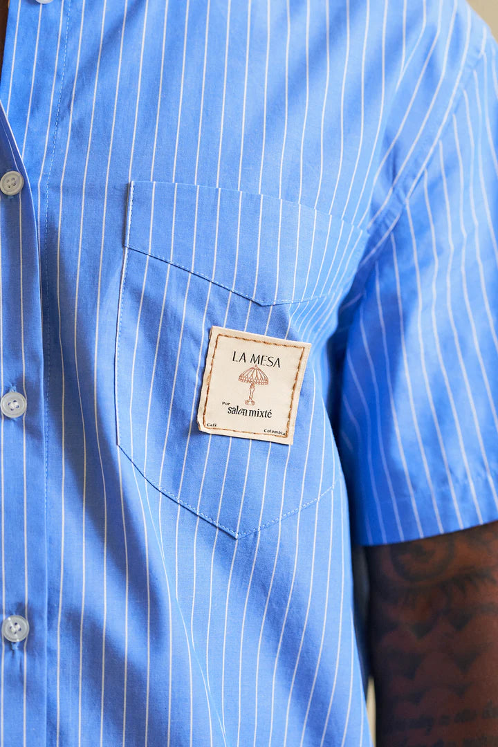 CAMISA DE RAYAS LA MESA - FRONT OF