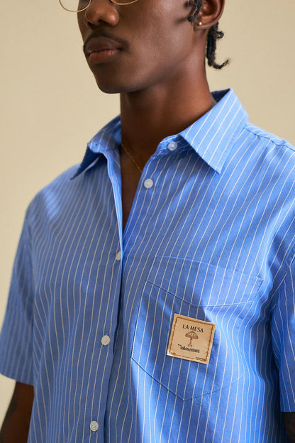 CAMISA DE RAYAS LA MESA - FRONT OF