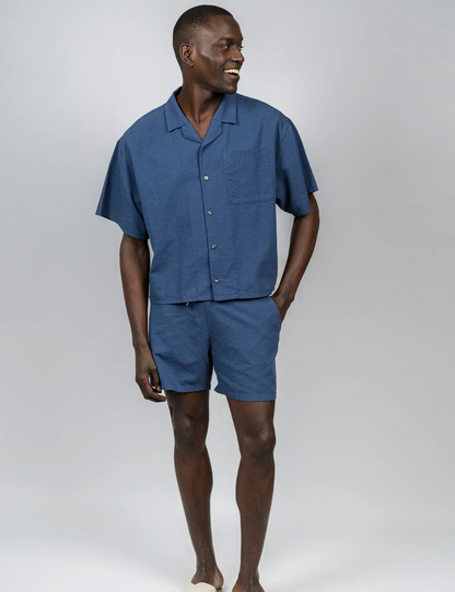 CAMISA FLOW BOXY INDIGO