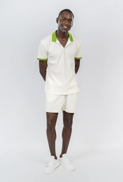 POLO BAY RETRO WAFFLE CREAM AND GREEN