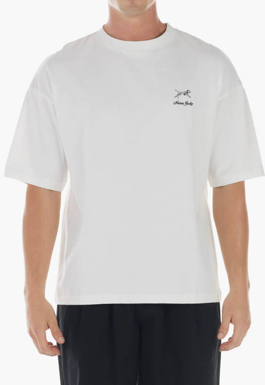 CHARLES T-SHIRT NATURAL - FRONT OF.