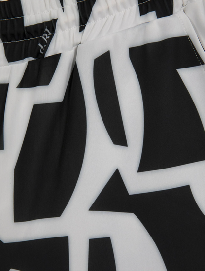 SHORTS DRT GEO BLACK AND WHITE - FRONT OF