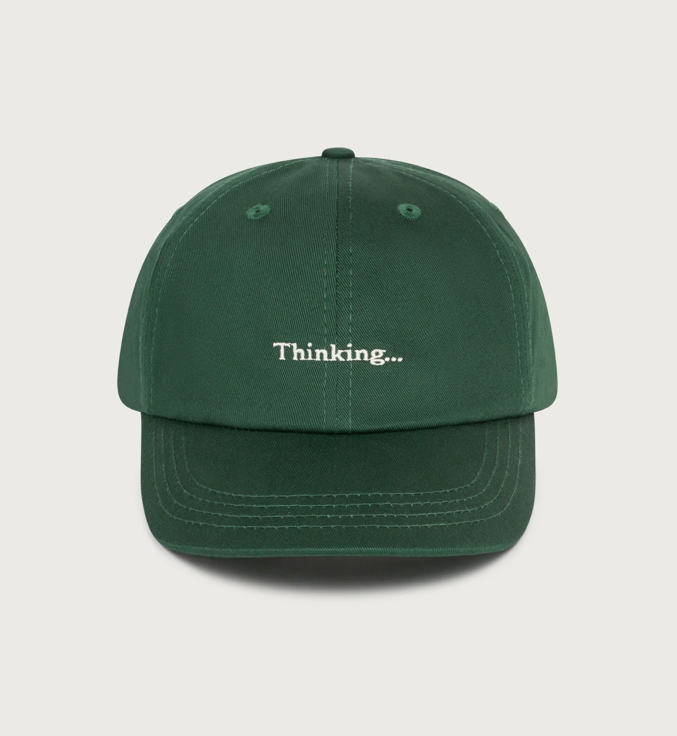 GORRA VERDE THINKING... - FRONT OF