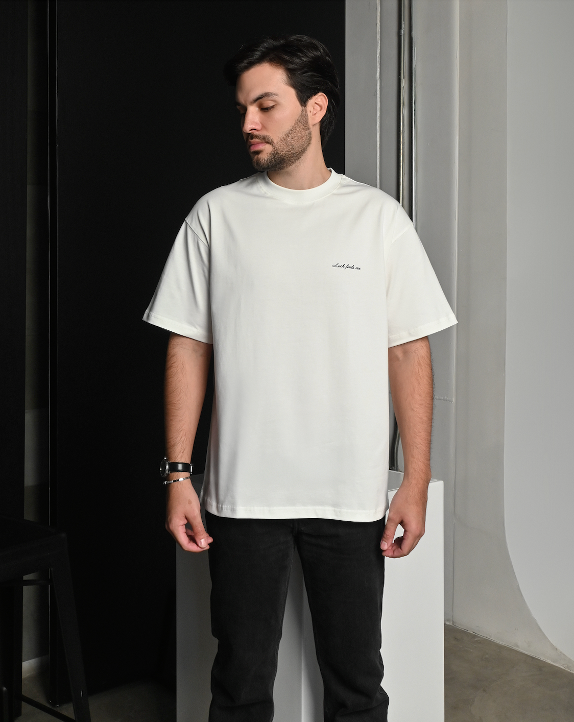 DICE WHITE T-SHIRT - FRONT OF