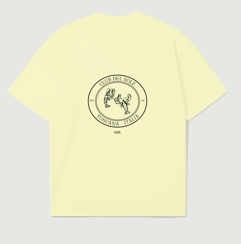 CLUB DEL SOLE CAMISETA YELLOW BUTTER VIST - FRONT OF