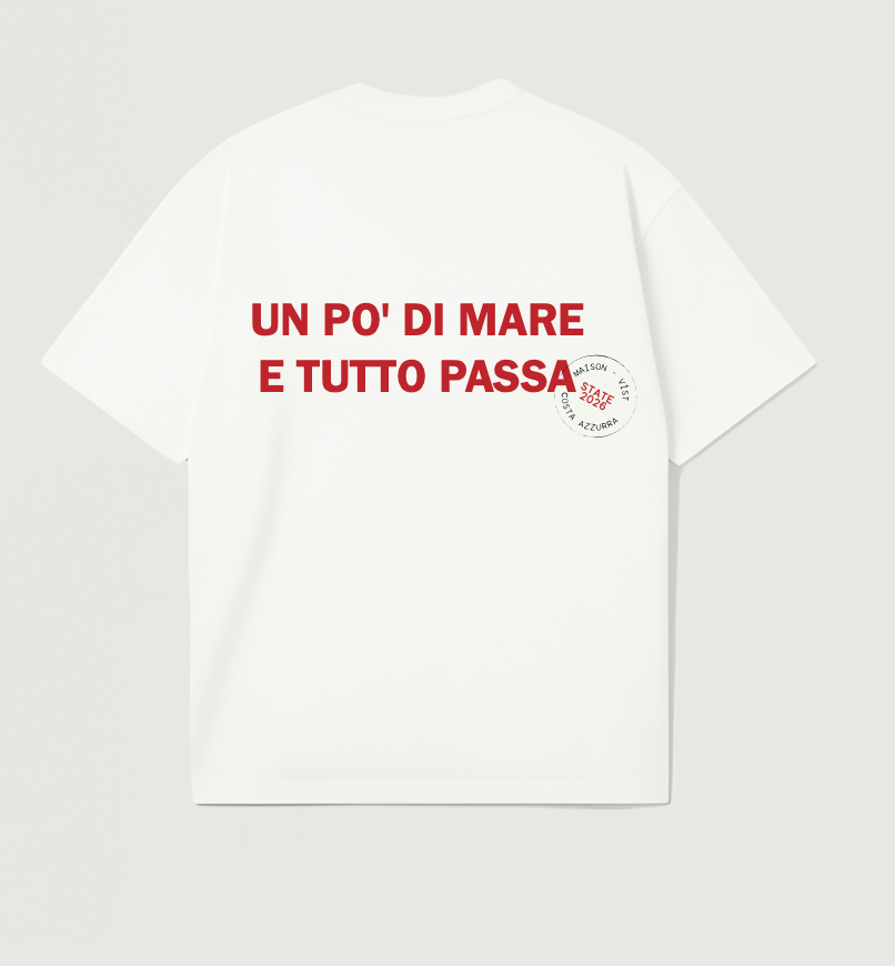 UN PO DI MARE CAMISETA BLANCA VIST - FRONT OF