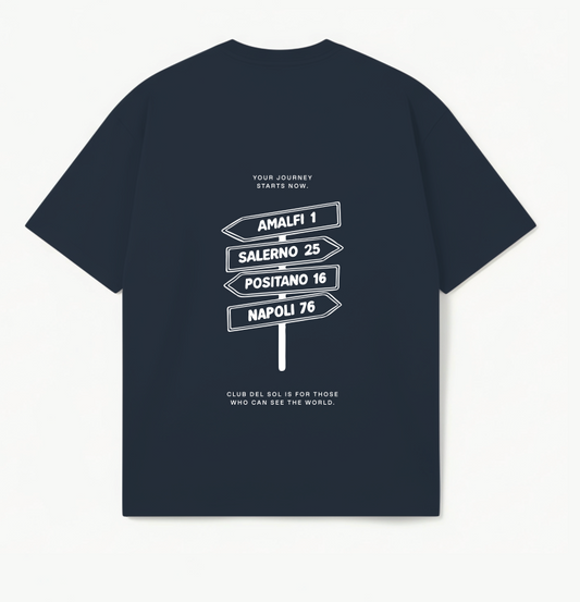 ANDIAMO AL MARE CAMISETA NAVY VIST - FRONT OF