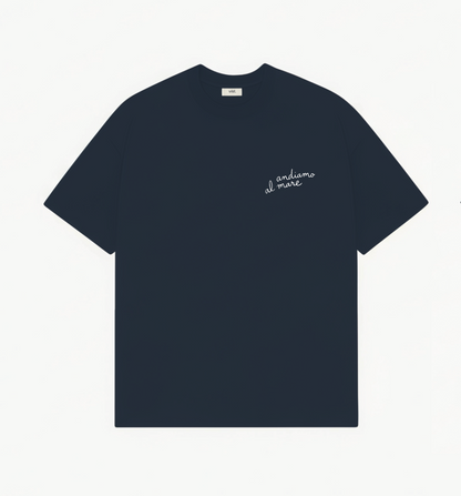 ANDIAMO AL MARE CAMISETA NAVY VIST - FRONT OF