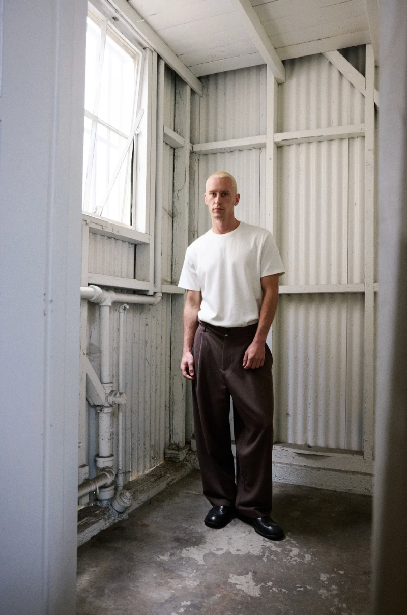 THE HENRY PANTS CHARCOAL - FRONT OF