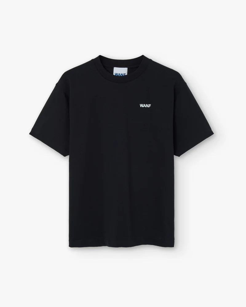 SEWING WANF BLACK T-SHIRT - FRONT OF