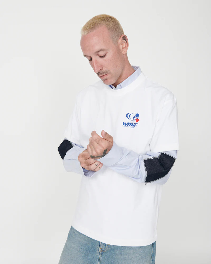 DELIVERY WANF WHITE T-SHIRT - FRONT OF