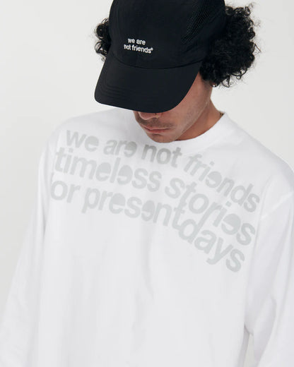 SENTENCES LONGSLEEV WHITE - FRONT OF