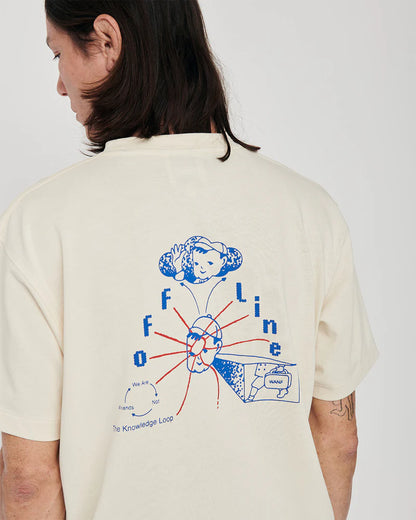 WANF TRAVEL BOY T-SHIRT OFF WHITE - FRONT OF