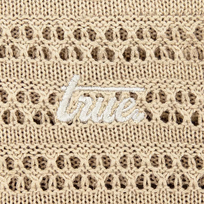 TEXTURED BOXY SHIRT CAMEL - FRONT OF