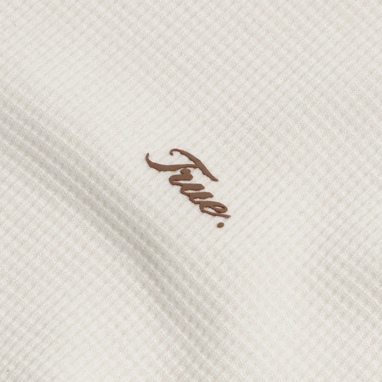 TEXTURED BOXY TEE CREAM - FRONT OF