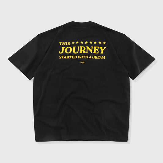 T-SHIRT THE JOURNEY OVERSIZED BLACK