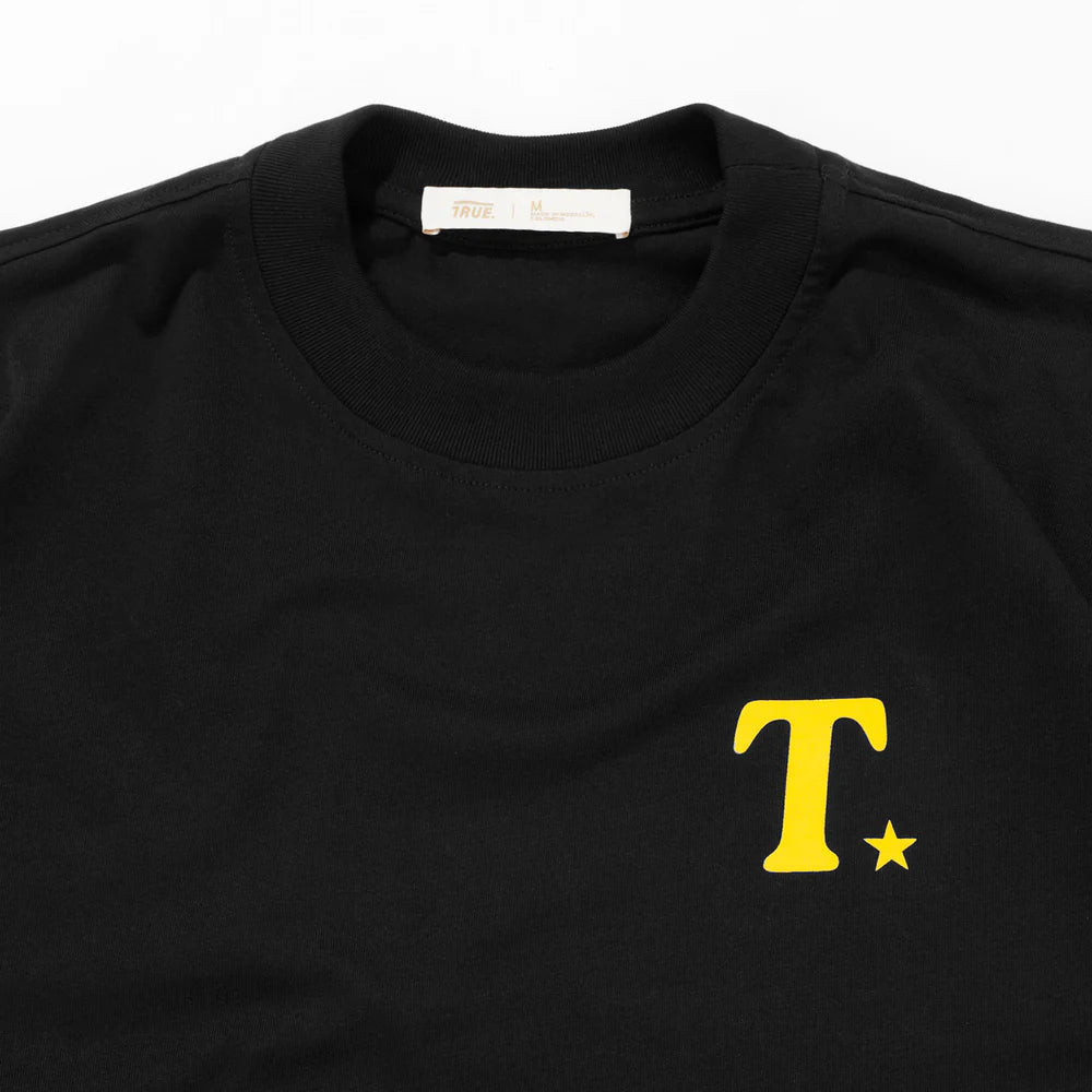 T-SHIRT THE JOURNEY OVERSIZED BLACK - FRONT OF