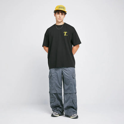T-SHIRT THE JOURNEY OVERSIZED BLACK - FRONT OF