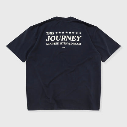 T-SHIRT THE JOURNEY OVERSIZED DARK BLUE