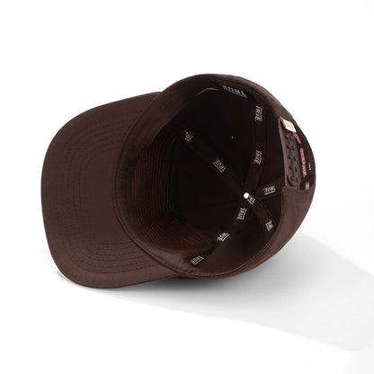 TOO BRIGHT GOLFER CAP BROWN - FRONT OF